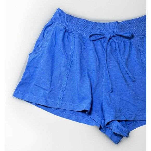 Gap Shorts Women Size Medium Blue Elastic Waist Activewear Pull On - Picture 2 of 5